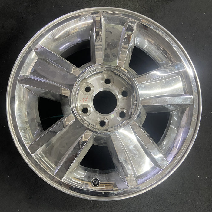 20" AVALANCHE 1500 09-10 20x8.5, 5 spoke, covered lug nuts, grooved spoke - Angle View
