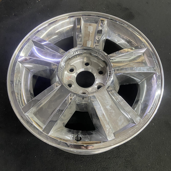 20" AVALANCHE 1500 09-10 20x8.5, 5 spoke, covered lug nuts, grooved spoke - Side Profile
