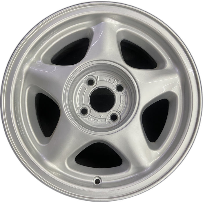 16" MUSTANG 91-93 16x7 , argent Original OEM Wheel Rim - Front View
