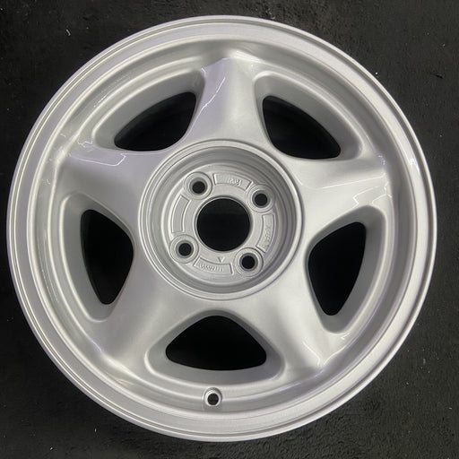 16" MUSTANG 91-93 16x7 , argent Original OEM Wheel Rim - Angle View