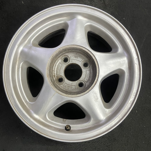 16" MUSTANG 91-93 16x7 , argent Original OEM Wheel Rim - Angle View