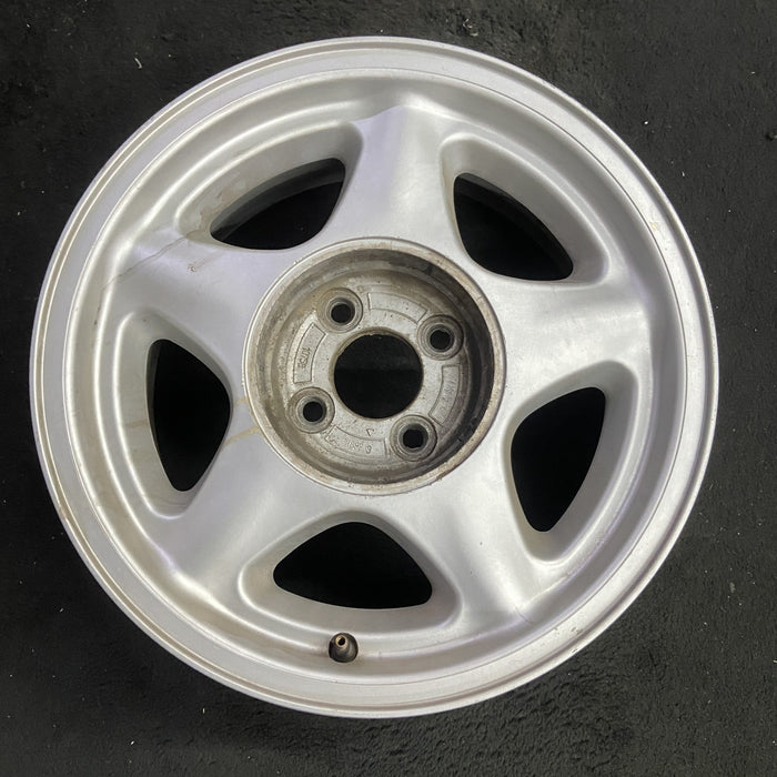 16" MUSTANG 91-93 16x7 , argent Original OEM Wheel Rim - Angle View