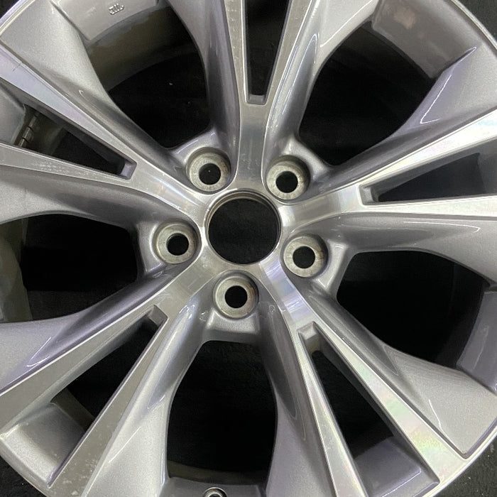 18" HIGHLANDER 16-19 18x7.5 alloy 10 raised spoke 5 V spoke gray inlay Original OEM Wheel Rim