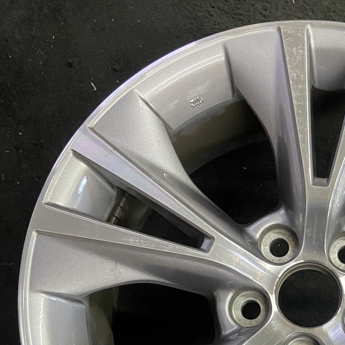 18" HIGHLANDER 16-19 18x7.5 alloy 10 raised spoke 5 V spoke gray inlay Original OEM Wheel Rim