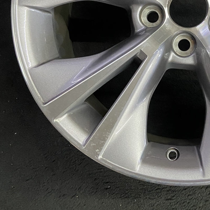 18" HIGHLANDER 16-19 18x7.5 alloy 10 raised spoke 5 V spoke gray inlay Original OEM Wheel Rim