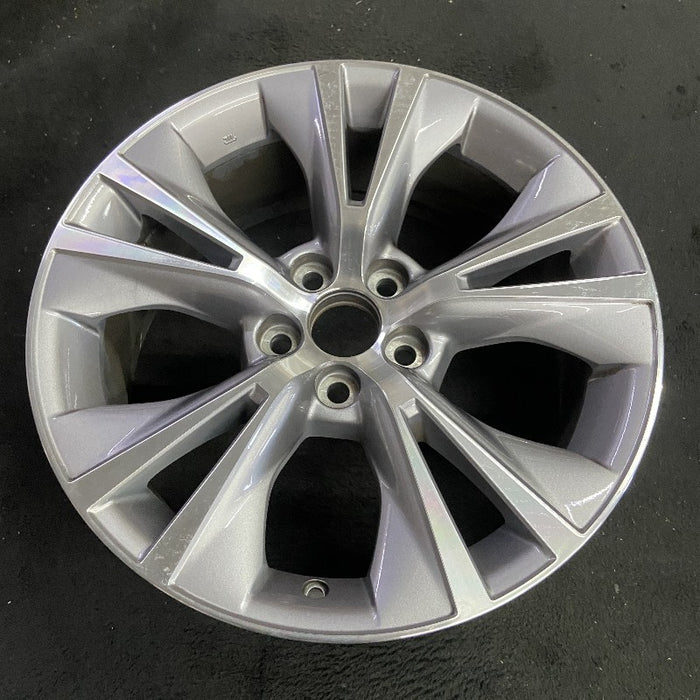 18" HIGHLANDER 16-19 18x7.5 alloy 10 raised spoke 5 V spoke gray inlay Original OEM Wheel Rim