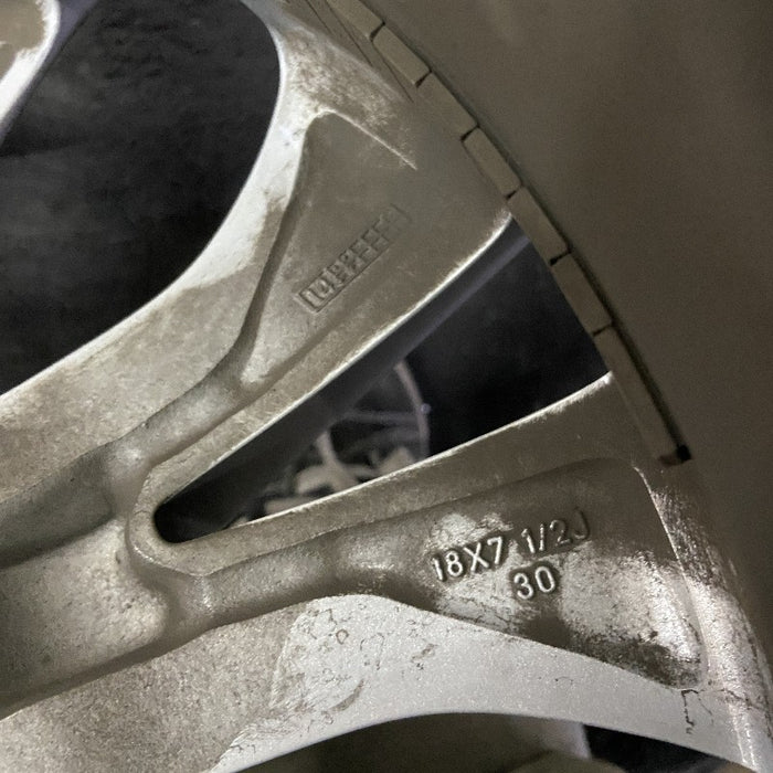 18" HIGHLANDER 16-19 18x7.5 alloy 10 raised spoke 5 V spoke gray inlay Original OEM Wheel Rim