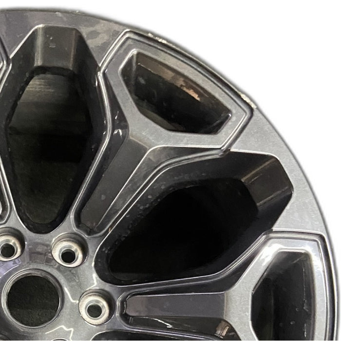 22" DODGE 1500 PICKUP 19 6 lug 22x9 opt WPZ 6 spoke Original OEM Wheel Rim - Side Profile