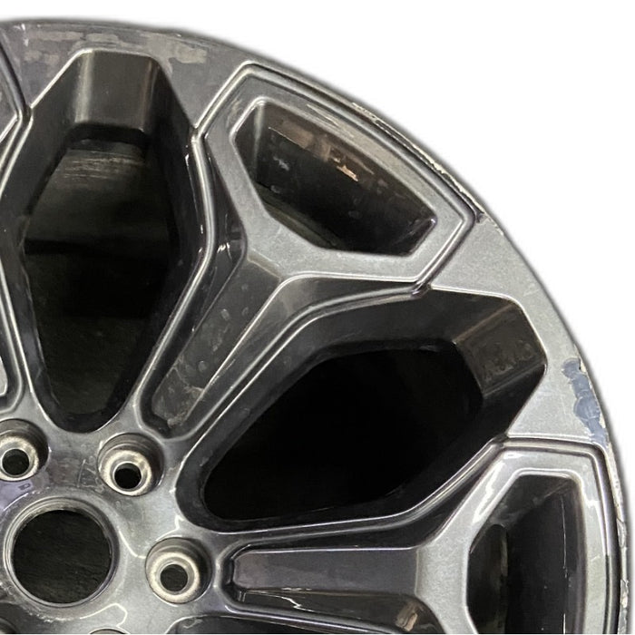 22" DODGE 1500 PICKUP 19 6 lug 22x9 opt WPZ 6 spoke Original OEM Wheel Rim - Side Profile