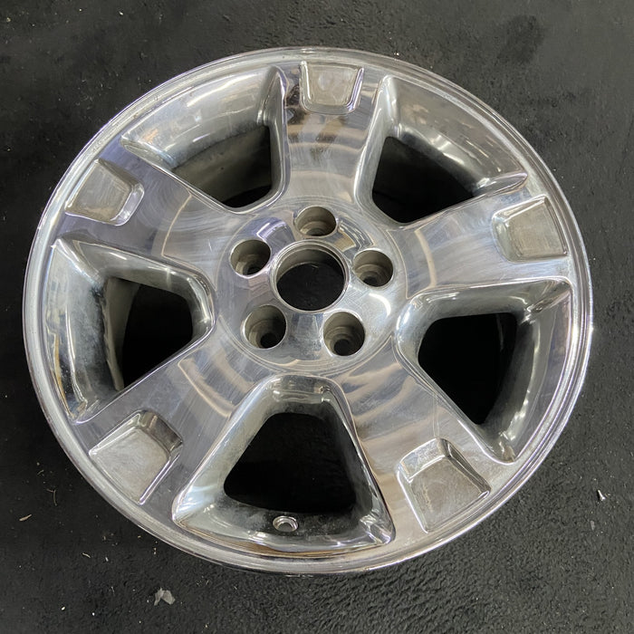 17" EXPLORER 02-03 4 Dr, exc. Sport Trac; 17x7.5, 5 spoke , machined face with - Side Profile