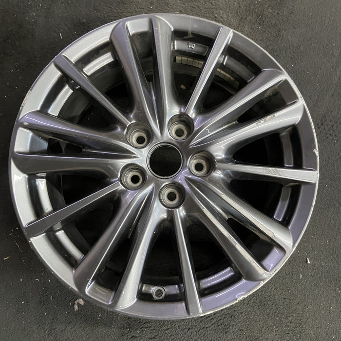 17" MAZDA CX-5 17-18 aluminum, 17x7 Original OEM Wheel Rim - Angle View