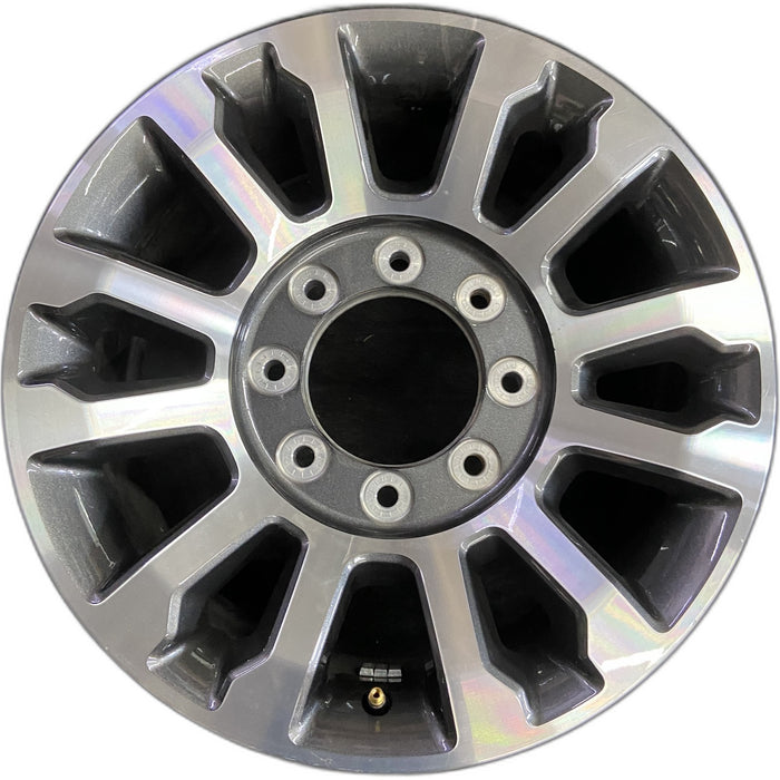 18" FORD F250SD PICKUP 20 18x8, aluminum, 12 spoke , Original OEM Wheel Rim - Front View