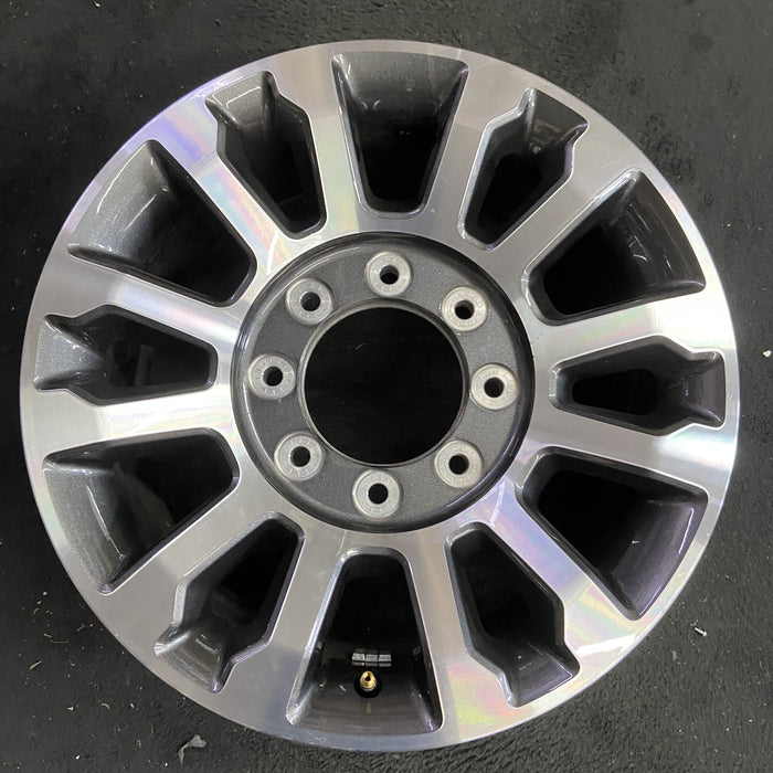 18" FORD F250SD PICKUP 20 18x8, aluminum, 12 spoke , Original OEM Wheel Rim - Angle View