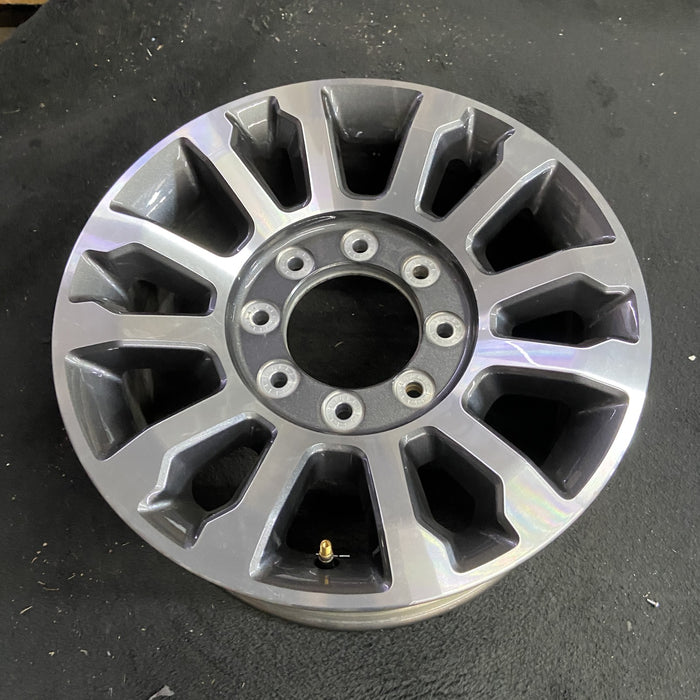 18" FORD F250SD PICKUP 20 18x8, aluminum, 12 spoke , Original OEM Wheel Rim - Side Profile