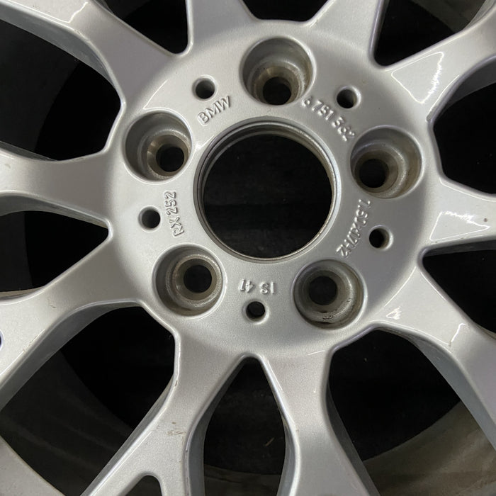 17" BMW 323i 98 17x7.5, forked spoke Original OEM Wheel Rim - Back View