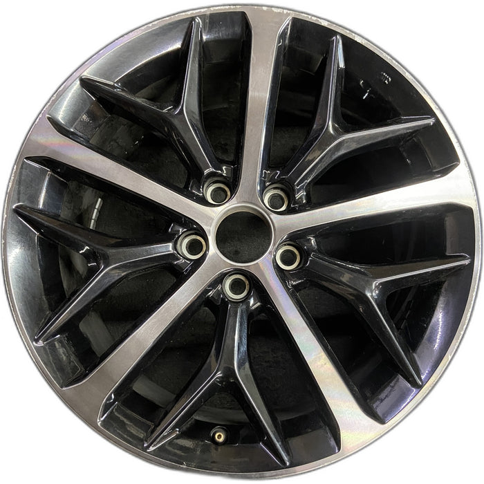 18" CIVIC 20-21 18x8 , w/o outer red accent; Y spoke design, w/machined face - Front View