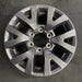 16" TACOMA 20-23 16x7 alloy 6 spoke V spoke dark gray Original OEM Wheel Rim - Front View