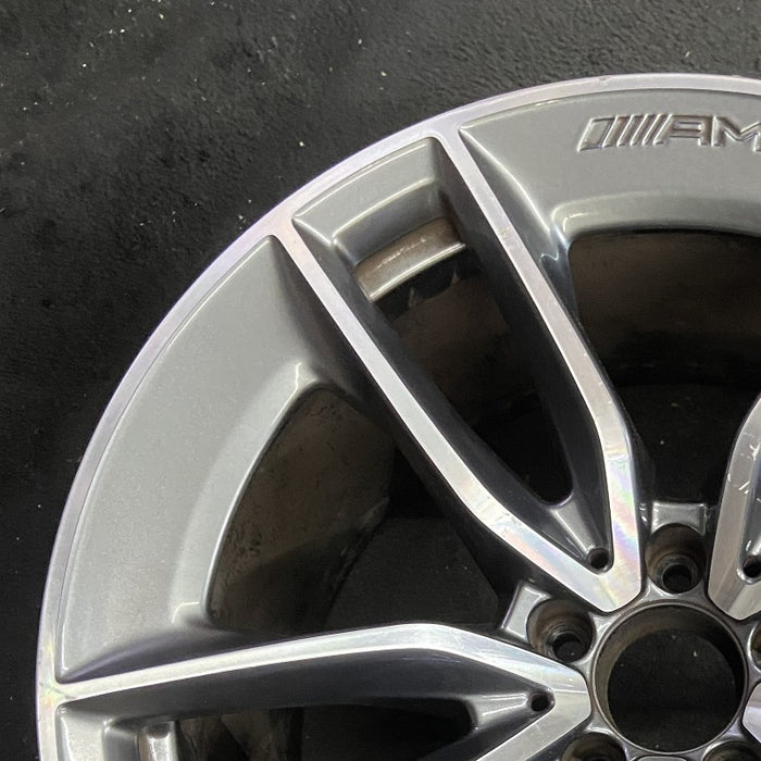 19" MERCEDES GT 19-21 290 Type 4 Dr GT53 19x11 5 double spoke gray Original OEM - Side Profile