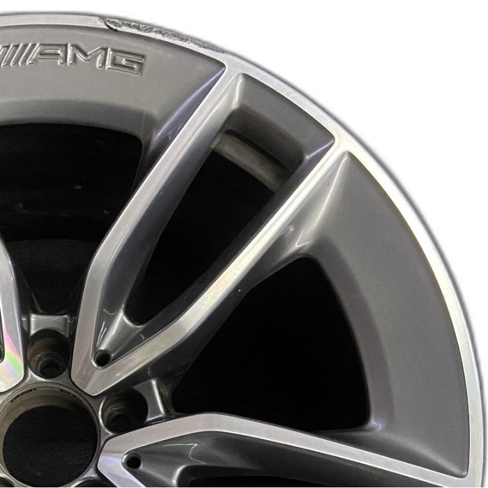 19" MERCEDES GT 19-21 290 Type 4 Dr GT53 19x11 5 double spoke gray Original OEM - Side Profile