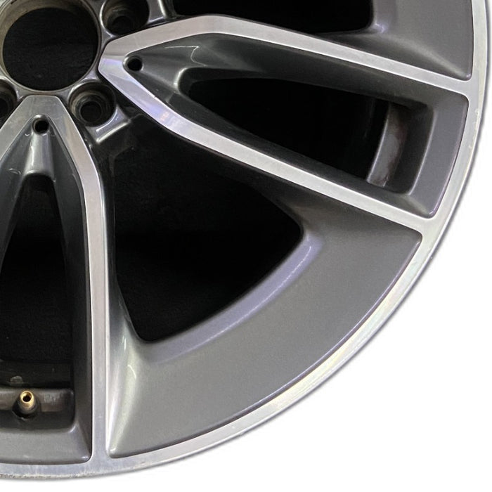 19" MERCEDES GT 19-21 290 Type 4 Dr GT53 19x11 5 double spoke gray Original OEM - Close-Up Detail