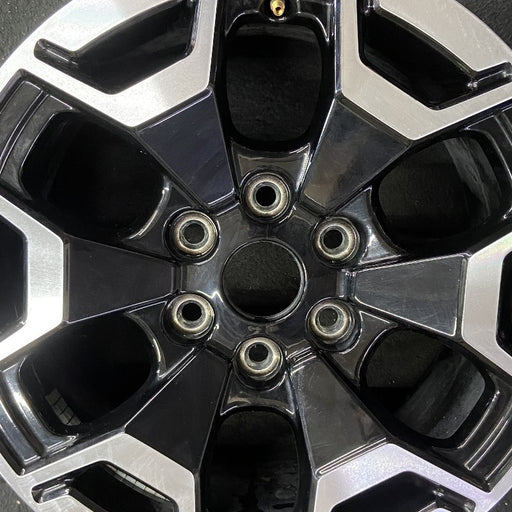18" FORD F150 LIGHTNING 22-24 18x8.5 machined black Original OEM Wheel Rim - Angle View