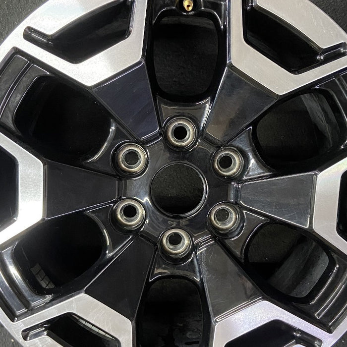 18" FORD F150 LIGHTNING 22-24 18x8.5 machined black Original OEM Wheel Rim - Angle View