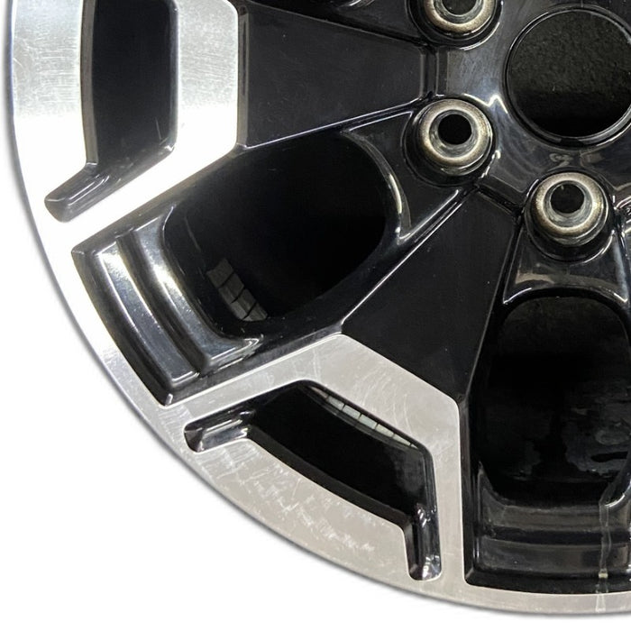 18" FORD F150 LIGHTNING 22-24 18x8.5 machined black Original OEM Wheel Rim - Back View