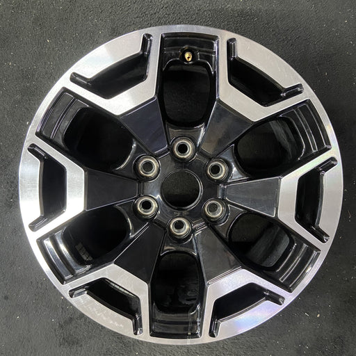 18" FORD F150 LIGHTNING 22-24 18x8.5, machined black Original OEM Wheel Rim - Angle View