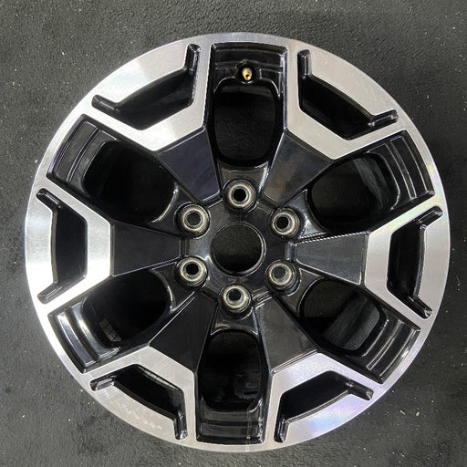 18" FORD F150 LIGHTNING 22-24 18x8.5 machined black Original OEM Wheel Rim - Front View