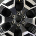 18" FORD F150 LIGHTNING 22-24 18x8.5 machined black Original OEM Wheel Rim - Angle View