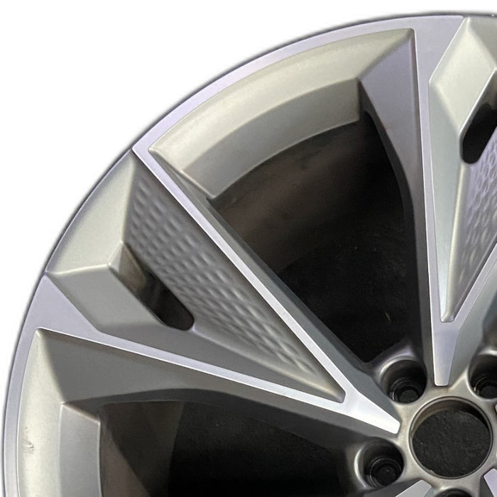 22" AUDI RS7 21-23 22x10.5 alloy 5 V spoke machined gray Original OEM Wheel Rim