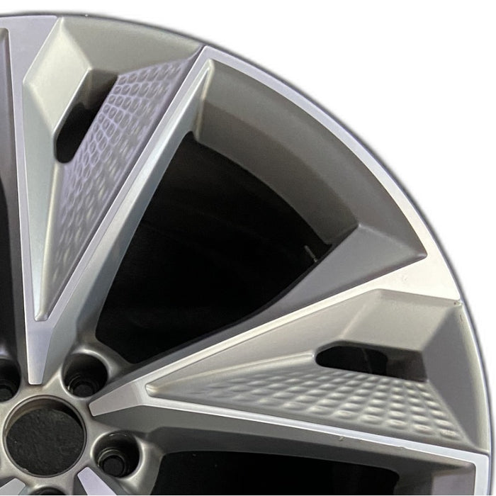 22" AUDI RS7 21-23 22x10.5 alloy 5 V spoke machined gray Original OEM Wheel Rim