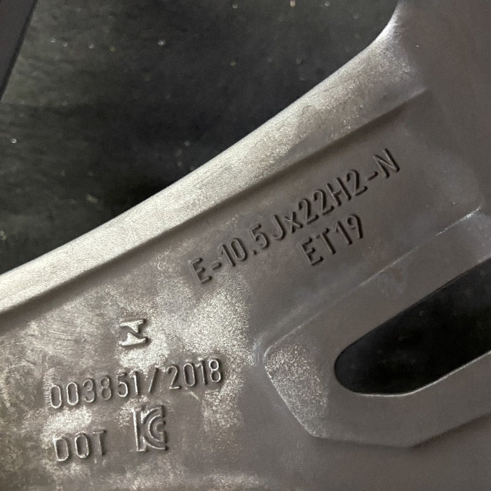 22" AUDI RS7 21-23 22x10.5 alloy 5 V spoke machined gray Original OEM Wheel Rim