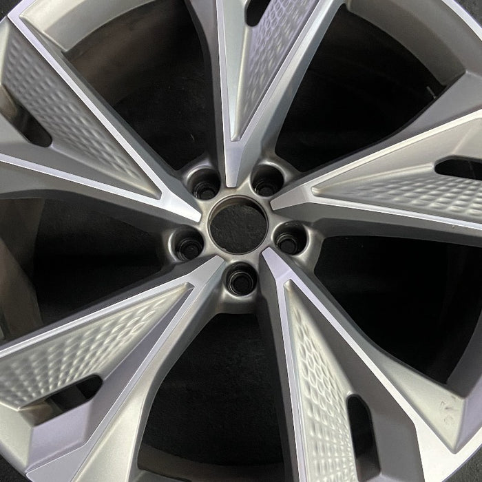 22" AUDI RS7 21-23 22x10.5 alloy 5 V spoke machined gray Original OEM Wheel Rim