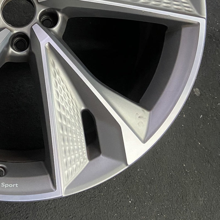 22" AUDI RS7 21-23 22x10.5 alloy 5 V spoke machined gray Original OEM Wheel Rim