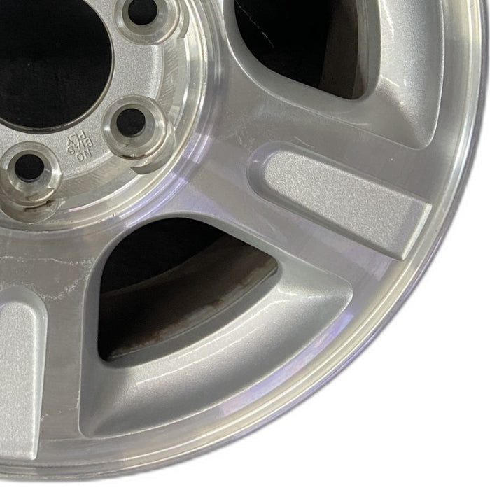 17" EXPEDITION 03 17x7.5 5 spoke aluminum inserts in spokes Original OEM Wheel Rim