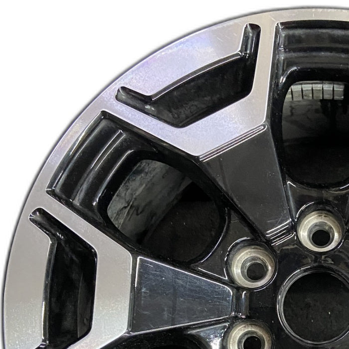 18" FORD F150 LIGHTNING 22-24 18x8.5 machined black Original OEM Wheel Rim - Angle View
