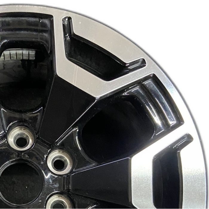 18" FORD F150 LIGHTNING 22-24 18x8.5 machined black Original OEM Wheel Rim - Side Profile