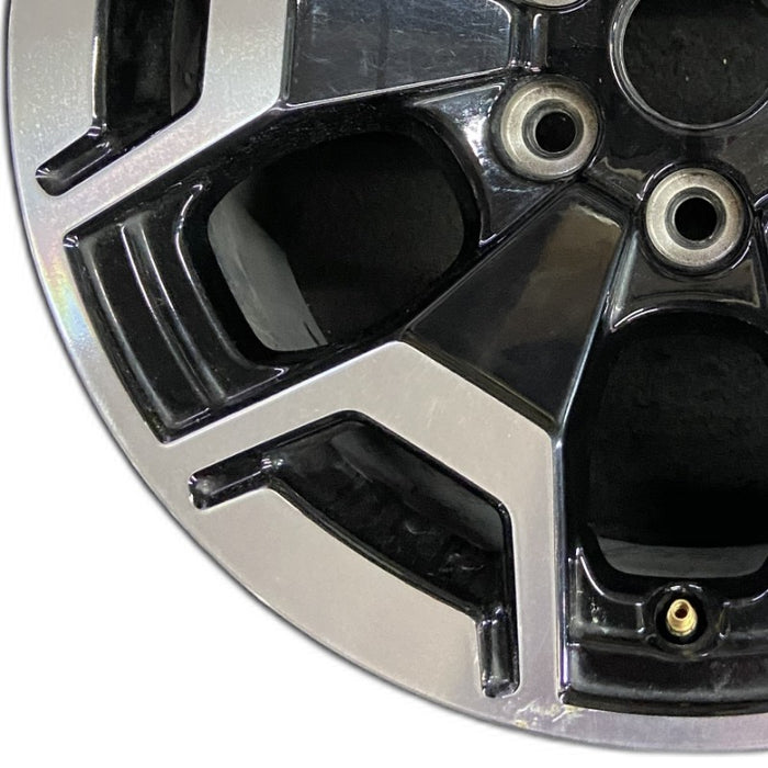 18" FORD F150 LIGHTNING 22-24 18x8.5 machined black Original OEM Wheel Rim - Back View