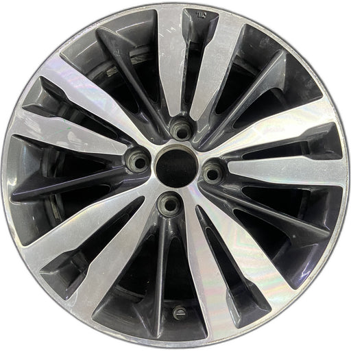 16" FIT 19-21 16x6 , 15 spoke , w/machined face Original OEM Wheel Rim - Front View