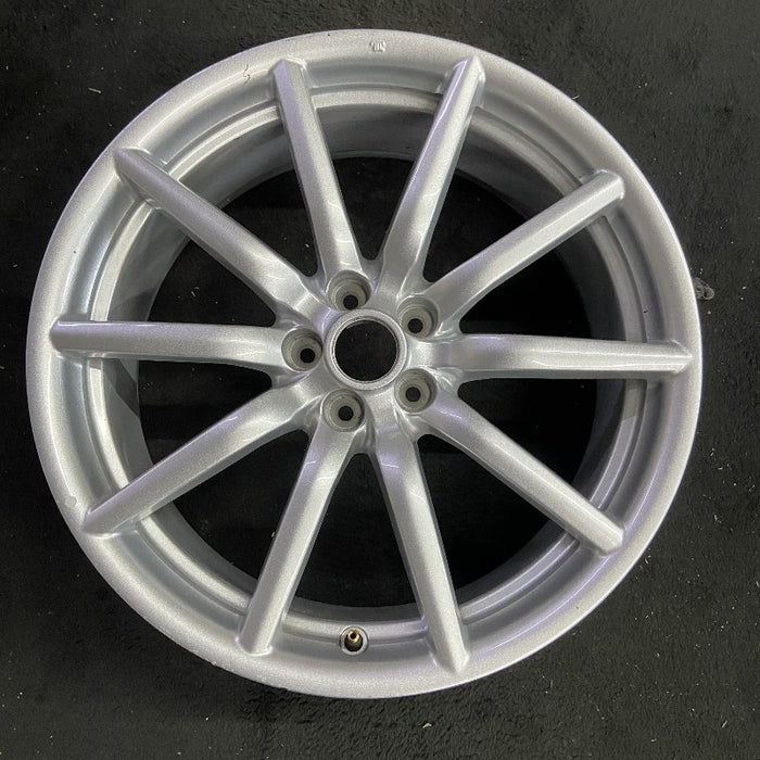 18" ALFA-ROMEO 4C 15-16 frt 18x7 10 spoke fan design silver Original OEM Wheel Rim