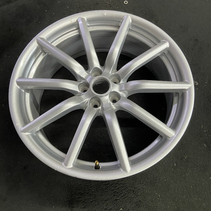 18" ALFA-ROMEO 4C 15-16 frt 18x7 10 spoke fan design silver Original OEM Wheel Rim