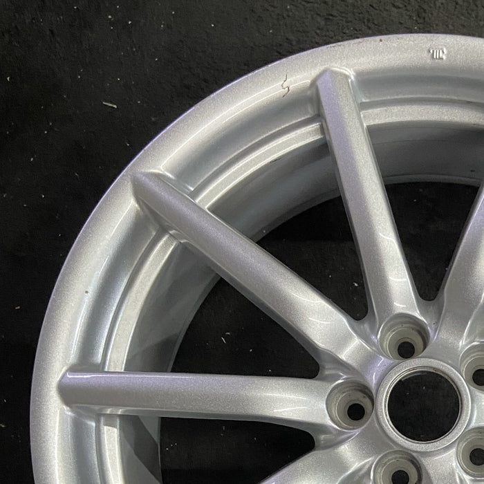 18" ALFA-ROMEO 4C 15-16 frt 18x7 10 spoke fan design silver Original OEM Wheel Rim