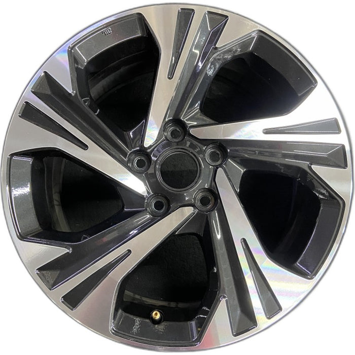 17" XV CROSSTREK 24 17x7 alloy 5 spoke angled spoke machined face with pockets Original OEM Wheel Rim