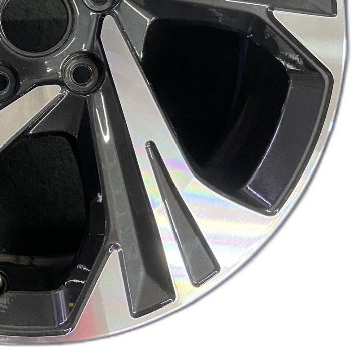 17" XV CROSSTREK 24 17x7 alloy 5 spoke angled spoke machined face with pockets Original OEM Wheel Rim