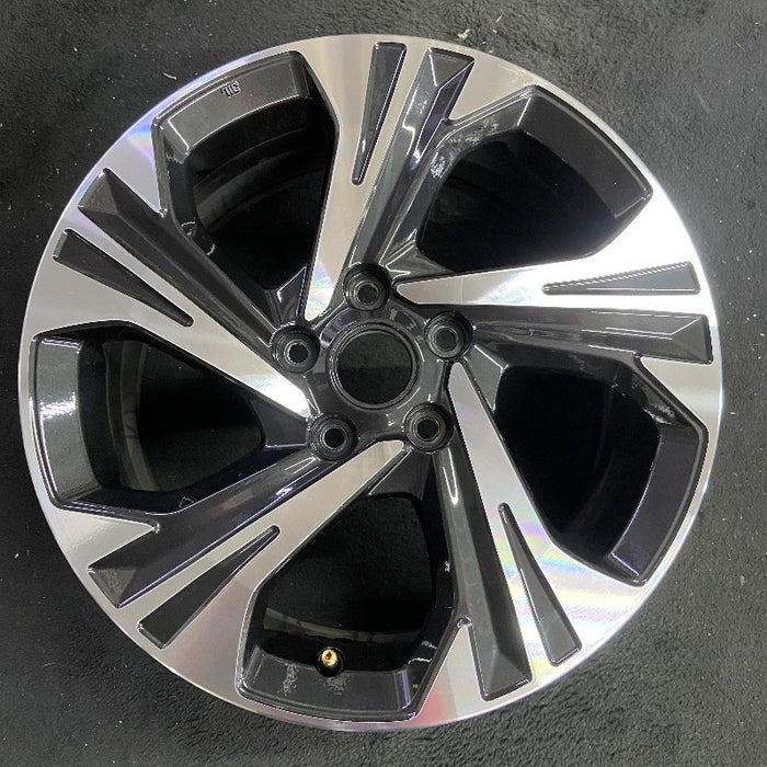 17" XV CROSSTREK 24 17x7 alloy 5 spoke angled spoke machined face with pockets Original OEM Wheel Rim