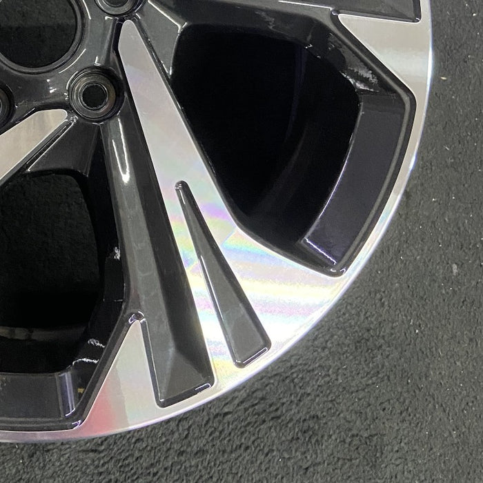 17" XV CROSSTREK 24 17x7 alloy 5 spoke angled spoke machined face with pockets Original OEM Wheel Rim