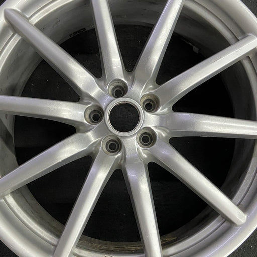 19" ALFA-ROMEO 4C 15-16 Rear 19x8.5 10 spoke fan design silver Original OEM - Angle View