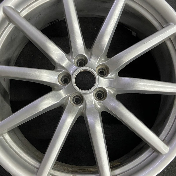 19" ALFA-ROMEO 4C 15-16 Rear 19x8.5 10 spoke fan design silver Original OEM - Angle View
