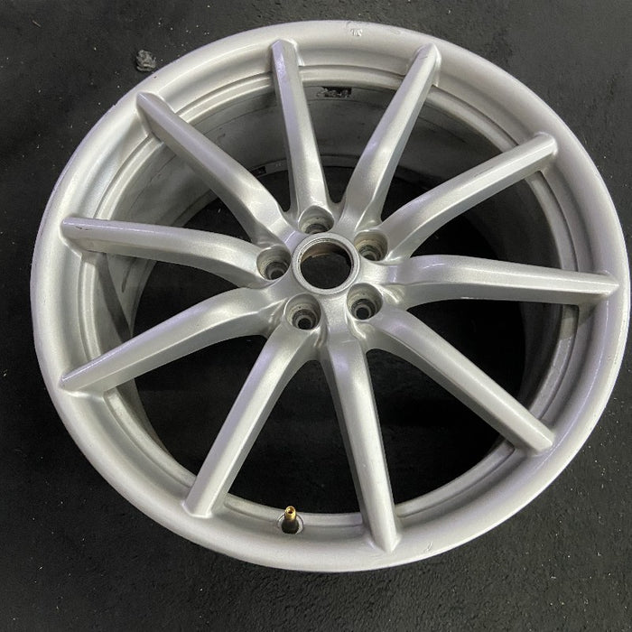 19" ALFA-ROMEO 4C 15-16 Rear 19x8.5 10 spoke fan design silver Original OEM - View 7
